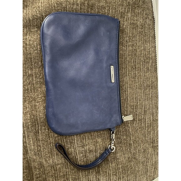 Rebecca Minkoff Womens Skinny MAC Wristlet Leather Clutch - Picture 1 of 8